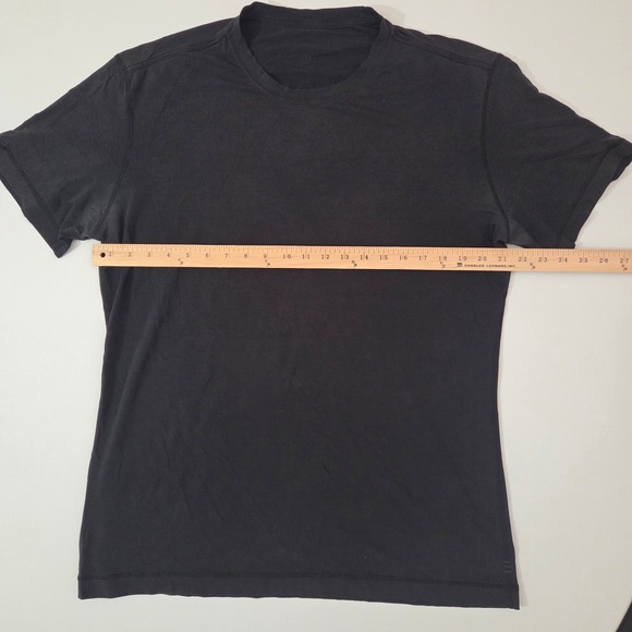 Lululemon 5 Year Basic Tee Men's Black Updated Fit Short Sleeve T Size L - Picture 5 of 10